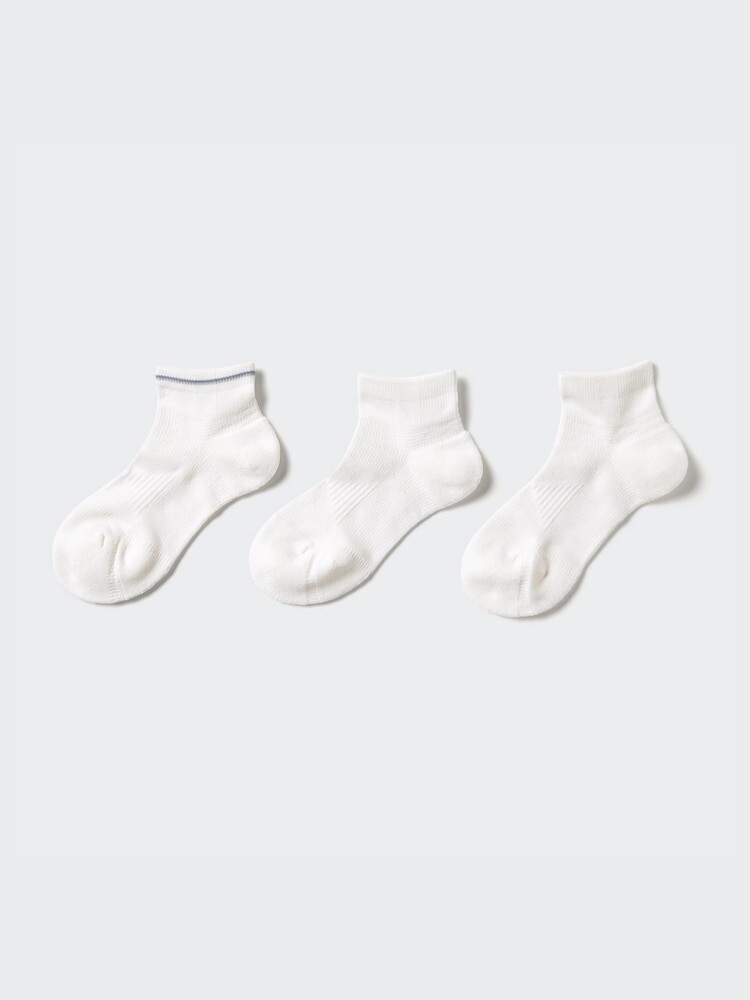 

Короткие носки теплые 3 пары Uniqlo, цвет 01 белый