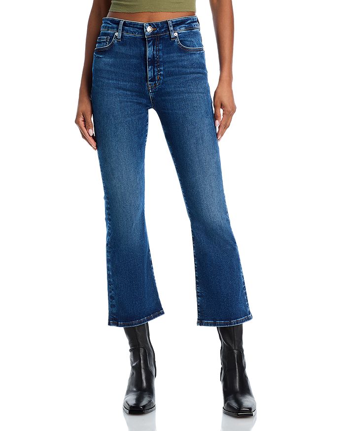 

Джинсы Le Crop Mini с высокой посадкой Bootcut в цвете Skywalk FRAME, синий