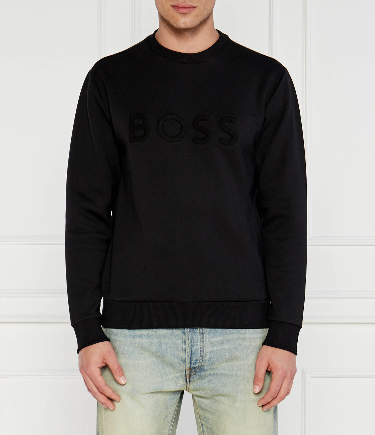 

Толстовка BOSS GREEN Salbo Regular Fit, черный