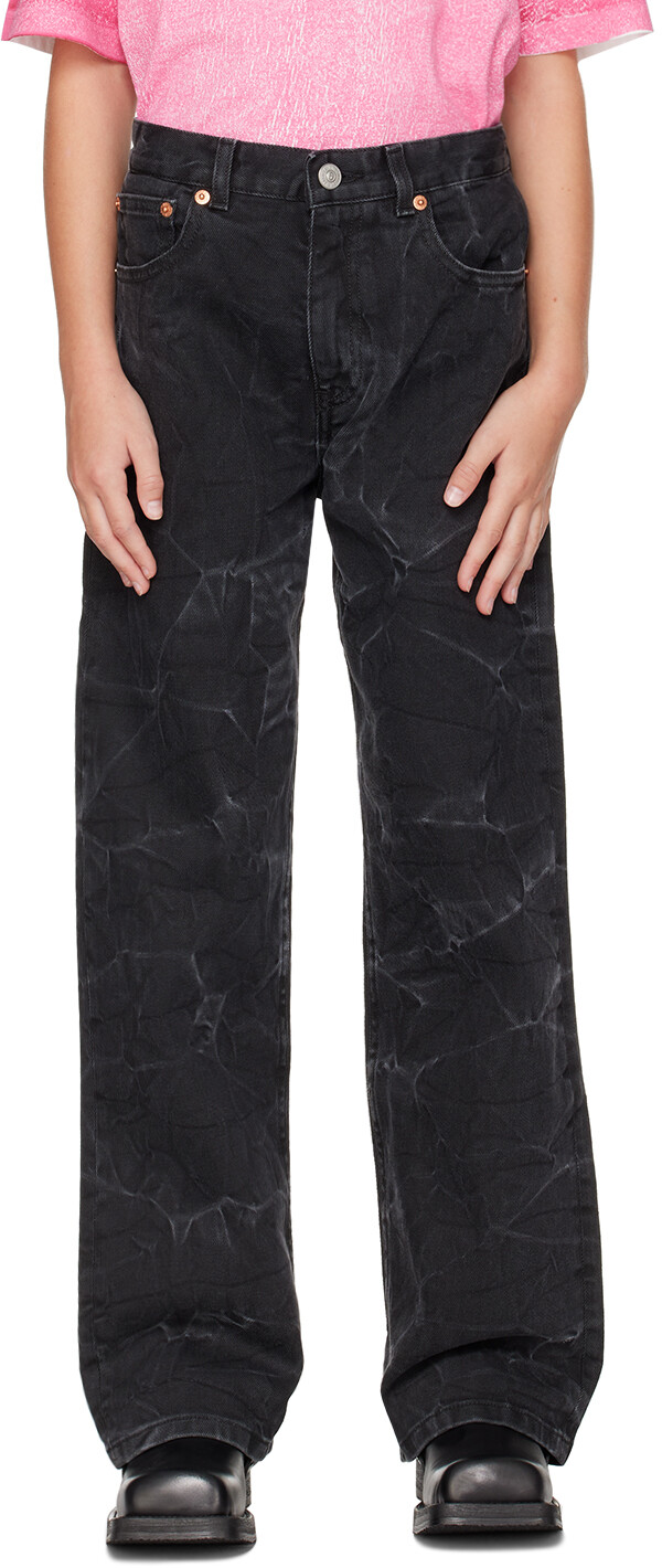 

Детские выцветшие джинсы MM6 Maison Margiela