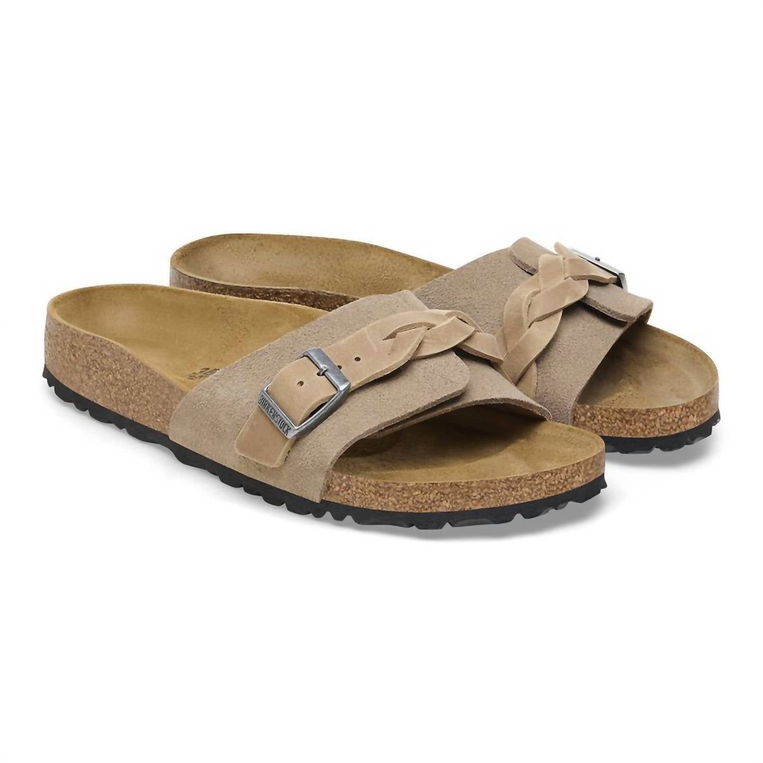 Женские плетеные замшевые сандалии Oita в цвете таупе Birkenstock, Taupe — фото 2
