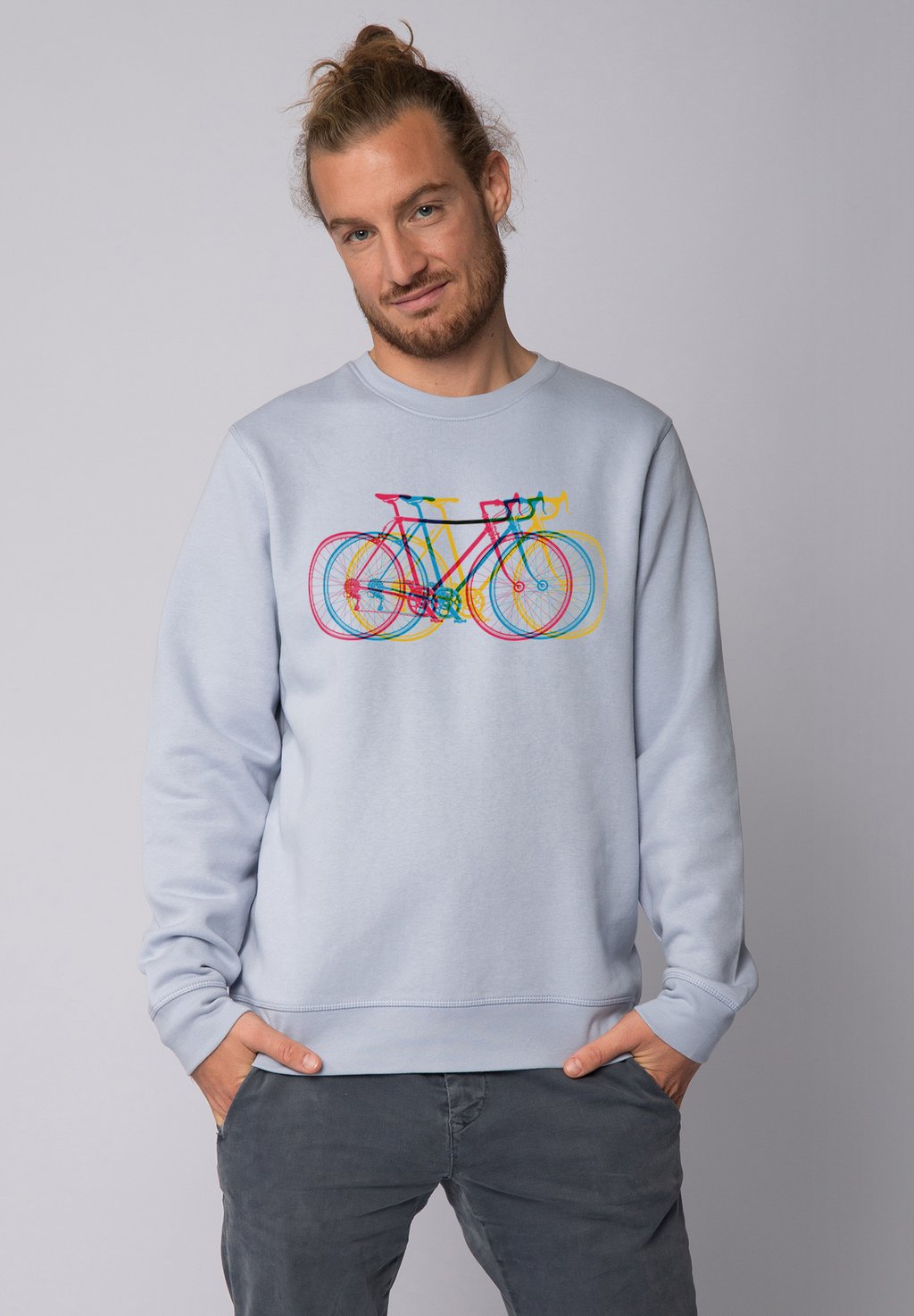 

Толстовка FAHRRÄDER watapparel, светло-голубой