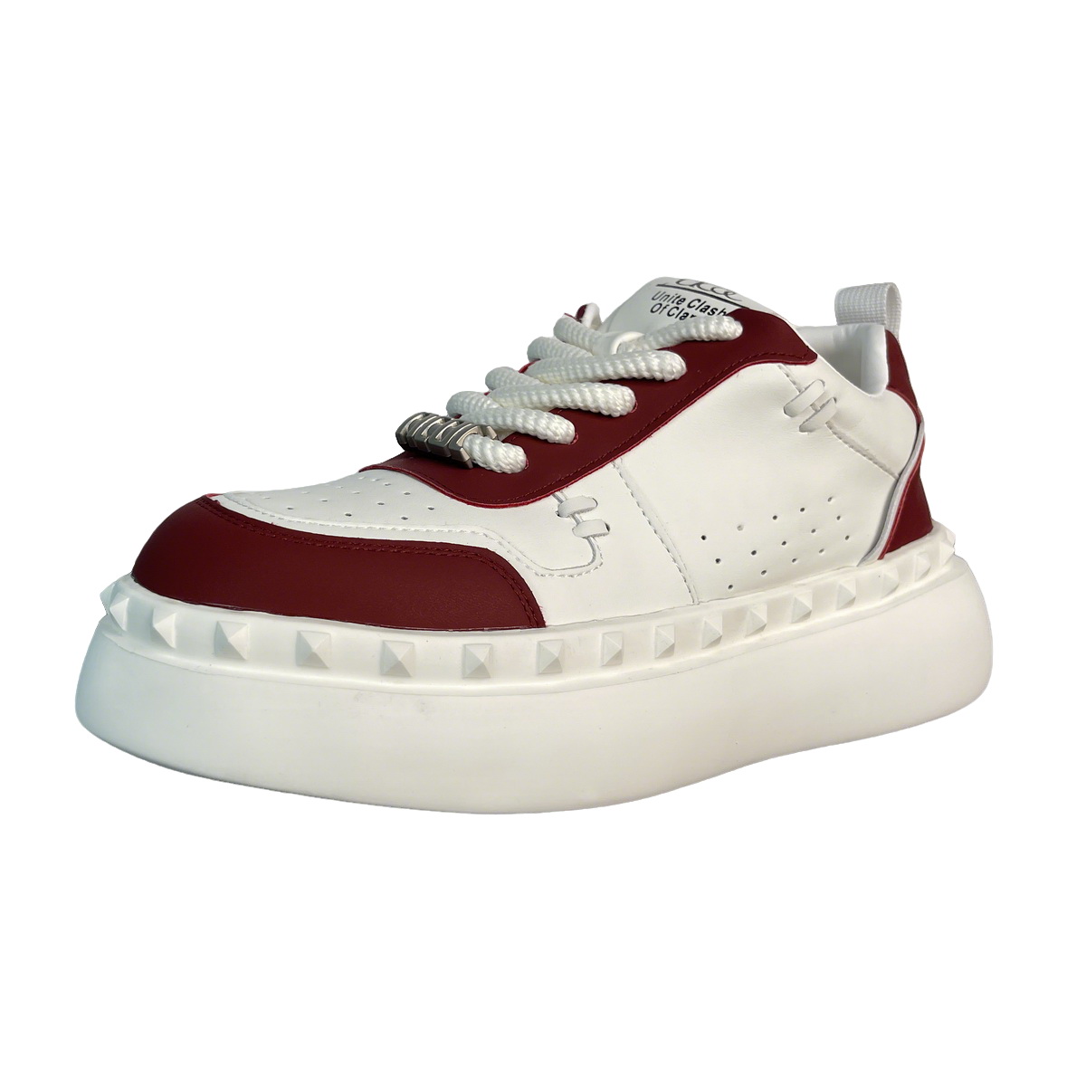 

Banas Кроссовки X UCOC Collaboration Low Top для скейтбординга мужские бело-красные, цвет White Red