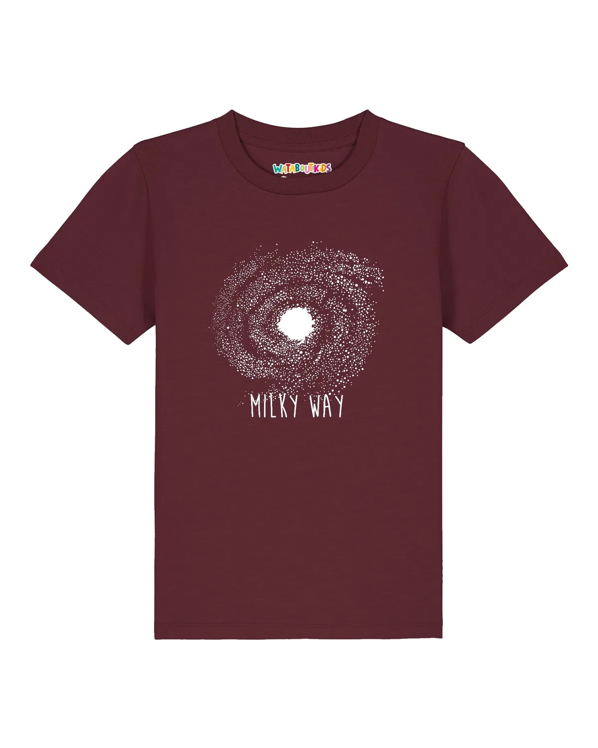 Футболка с круглым вырезом Wat? Apparel, бордовый — фото 2