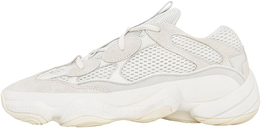 Мужские кроссовки adidas Yeezy 500 на шнуровке, Bonwht/Bonwht/Bonwht — фото 2