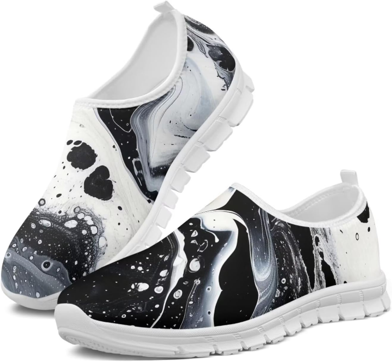 

Мужские слипоны Twousenru, удобные лоферы, легкие повседневные широкие кроссовки из ткани для прогулок и путешествий, белый