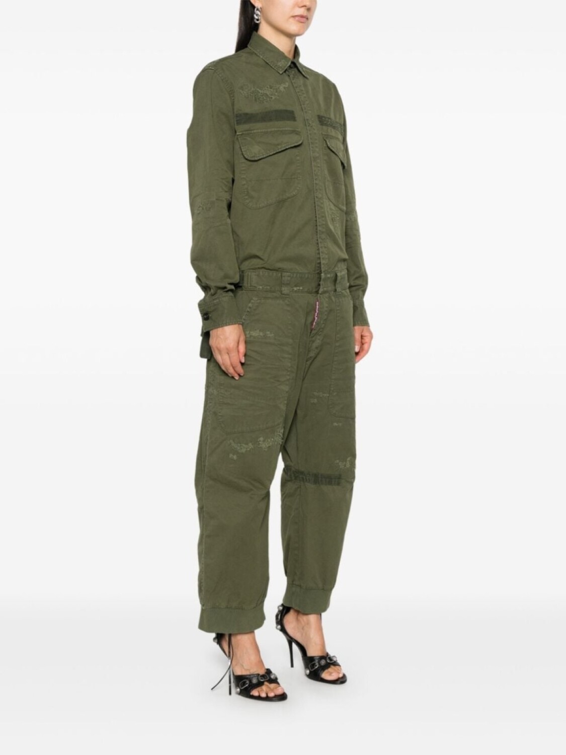 

DSQUARED2 комбинезон Overdyed Military, зеленый
