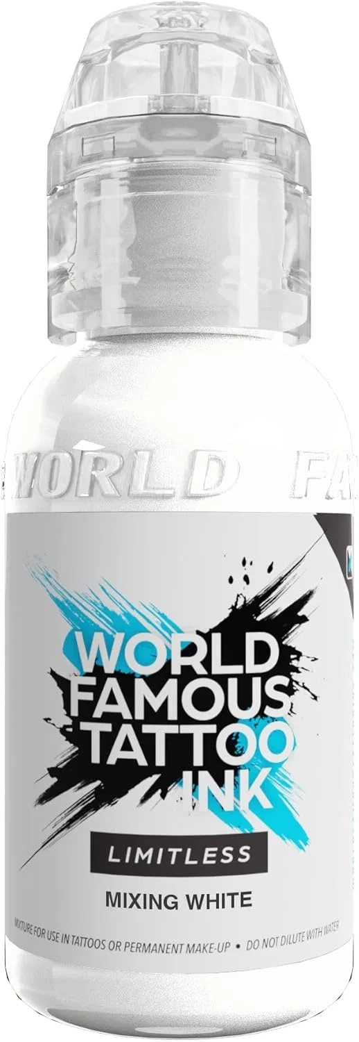 Профессиональная тату-краска «Limitless Mixing White» от World Famous Tattoo Ink World Famous Tattoo Ink
