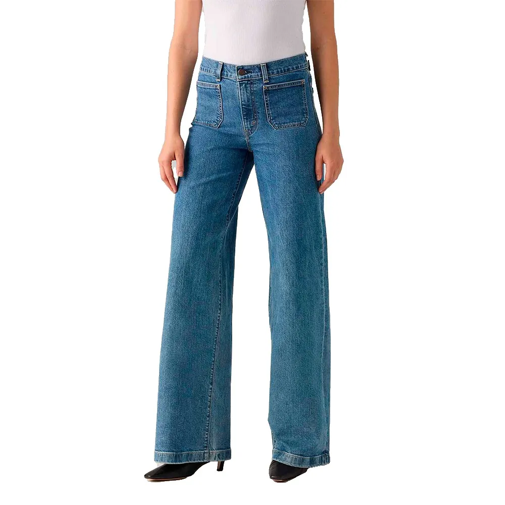 

Джинсы Levi's 728 Tailored Wide Leg high waist, синий