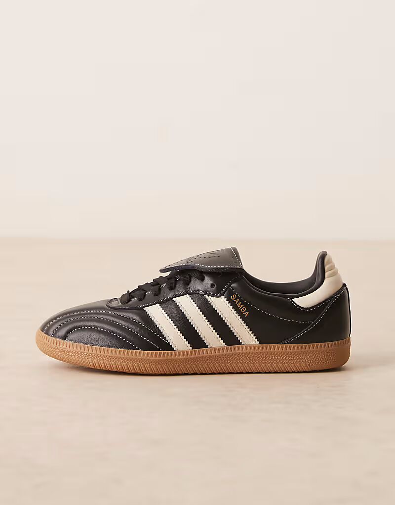 Кроссовки Adidas Originals Samba LT черного и кремового цвета — фото 2