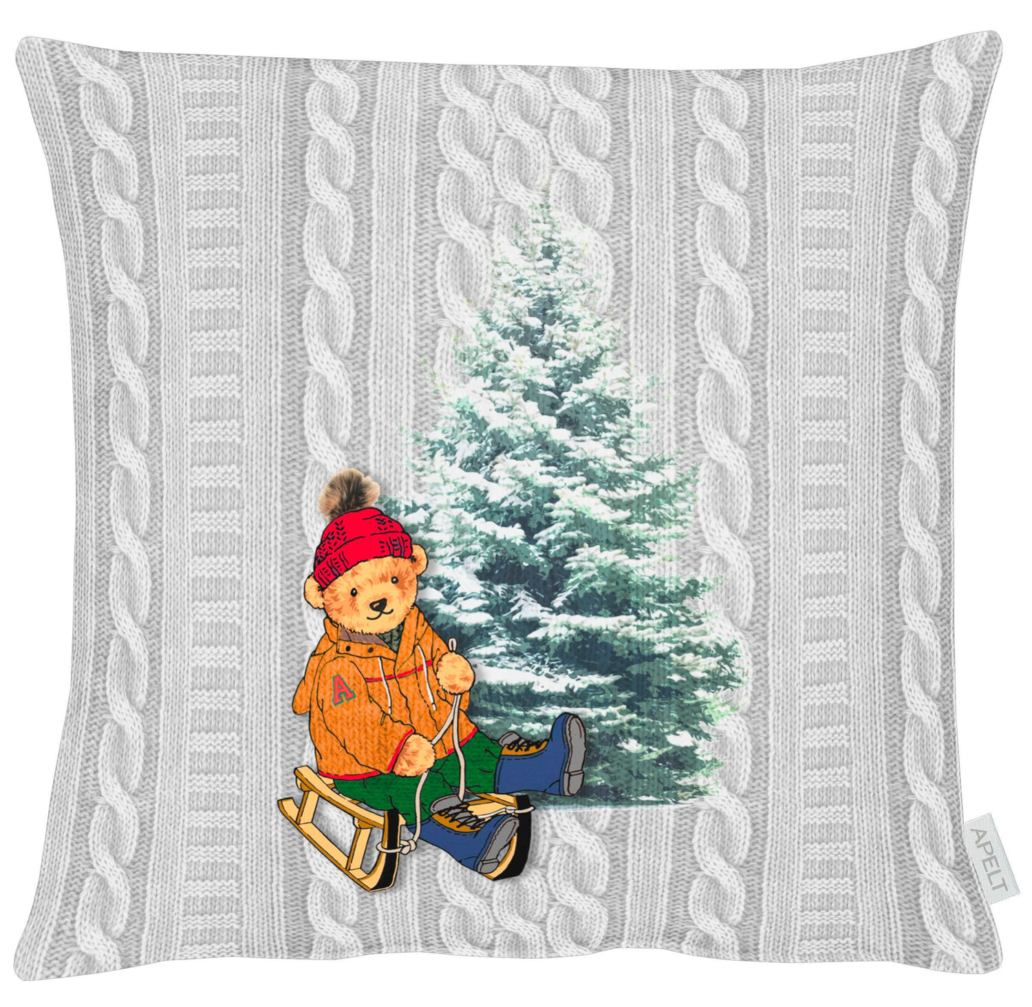 

Чехол на подушку X-Mas, 46x46 см, серый