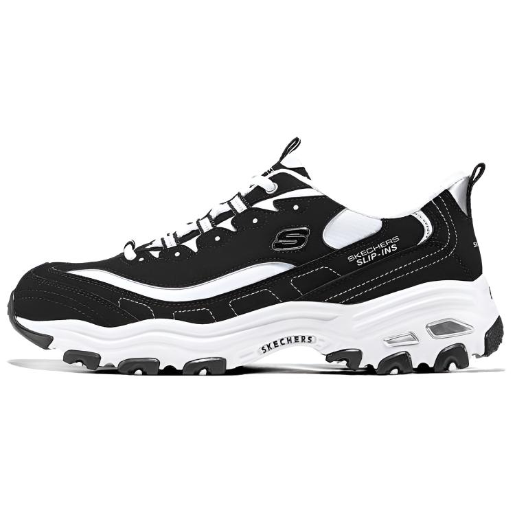 

Skechers Низкие массивные кроссовки DLITES Breathable Support, мужские, черно-белые
