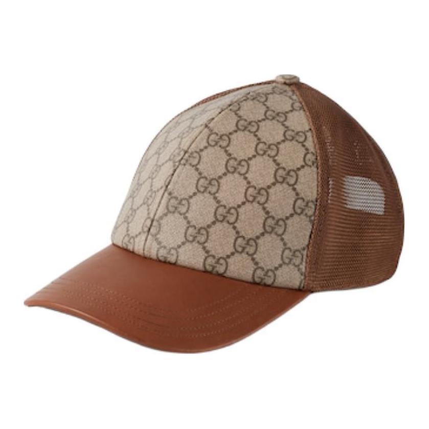 

GUCCI Бейсболка с монограммой из холста, Dark Brown