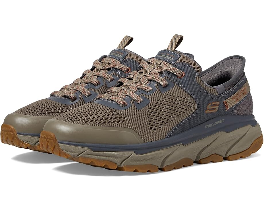 

Кроссовки SKECHERS D'Lux Journey Hands Free Slip-In Sneaker, цвет Tan/Charcoal, Черный, Кроссовки SKECHERS D'Lux Journey Hands Free Slip-In Sneaker, цвет Tan/Charcoal