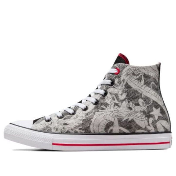 

Кроссовки chuck taylor all star yotd high top 'dragon graphic black white' Converse, черный