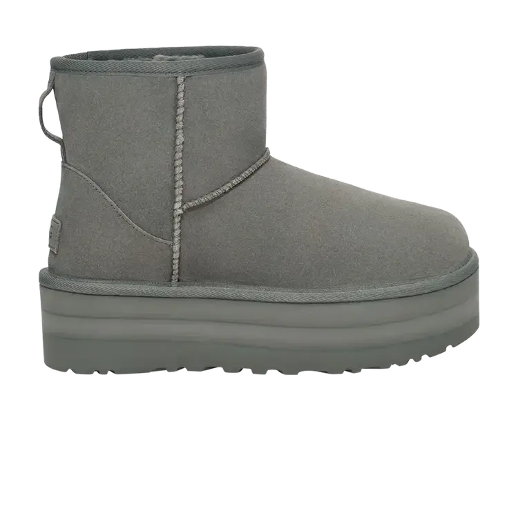 Угги UGG Classic Mini Platform, серый
