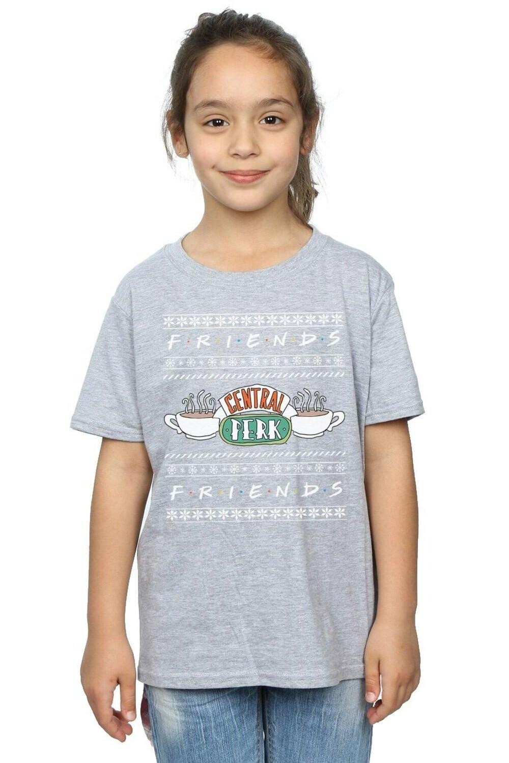 

Хлопковая футболка Fair Isle Central Perk Friends, серый