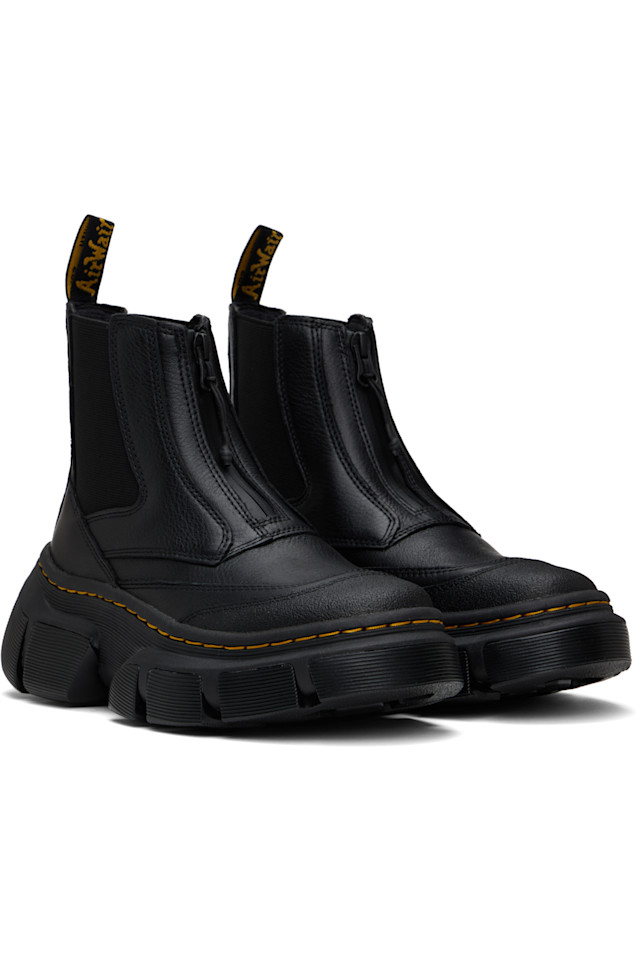 Dxml кожаные замшевые ботинки челси Dr. Martens, черный — фото 4