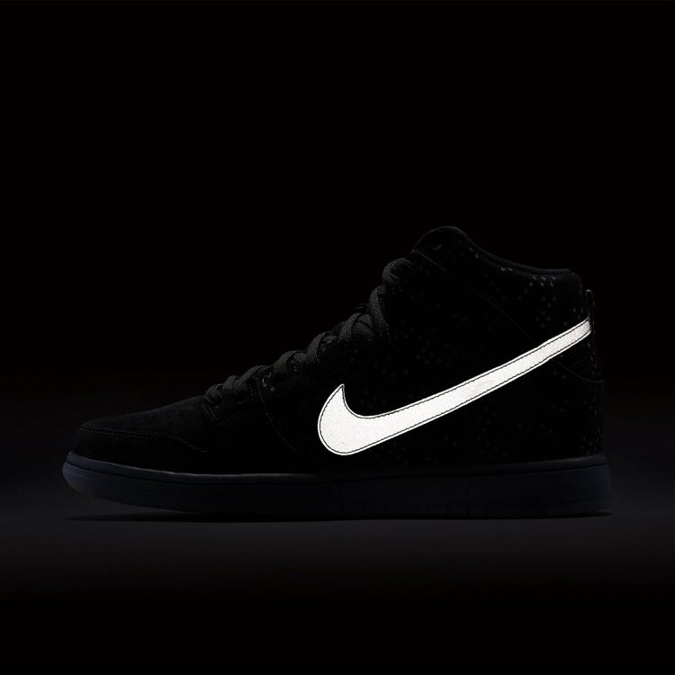 Кроссовки Nike SB Dunk High Premium 'Flash', черный — фото 2