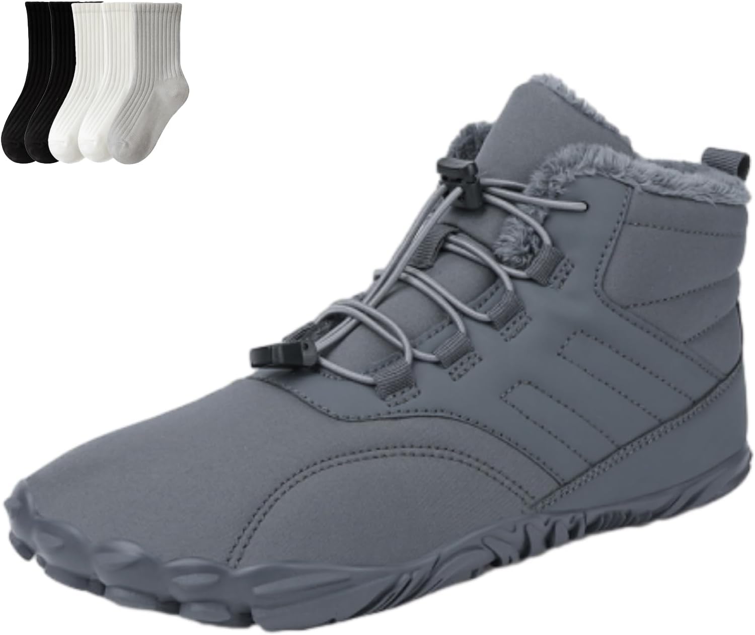 

Зимние походные босоножки для женщин и мужчин 2025, водонепроницаемые и противоскользящие ботинки с широкой носочной частью Rolinb, 902 Gray