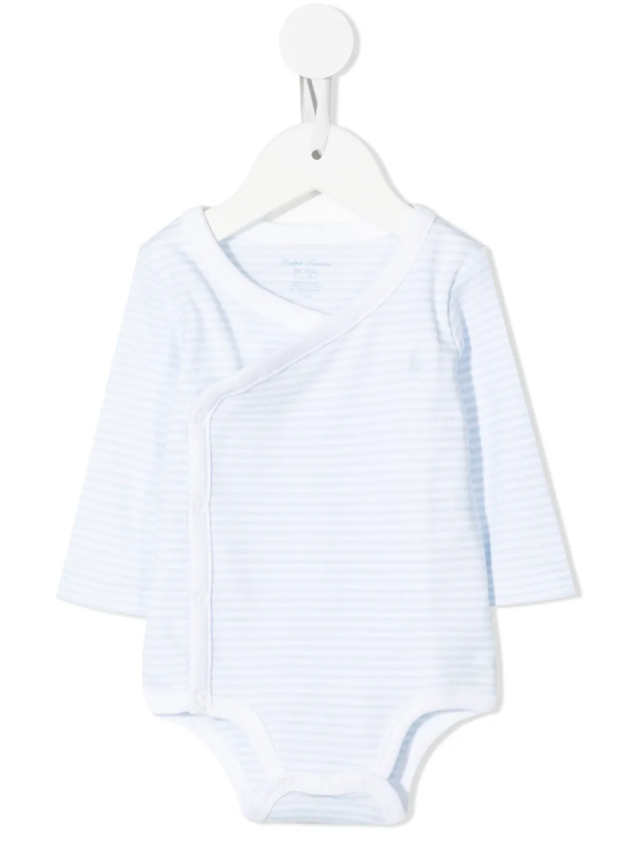 

POLO RALPH LAUREN KIDS пижама в полоску с вышитым логотипом, синий