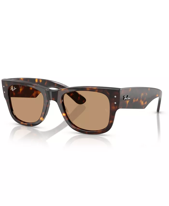 

Унисекс солнцезащитные очки MEGA Wayfarer, RB0840S Ray-Ban, коричневый
