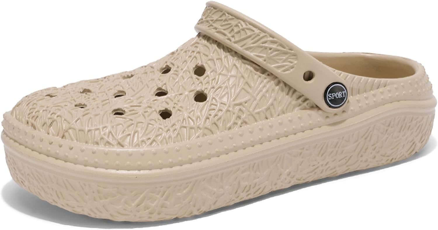 

Мужские сабо для сада, регулируемые спортивные сандалии, летние быстросохнущие нескользящие пляжные и для бассейна тапочки, для дома и улицы, повседневные обувь-мюли Generic, хаки