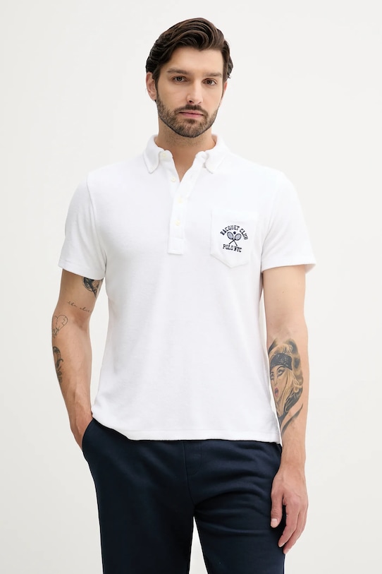 

Хлопковая поло Polo Ralph Lauren, белый