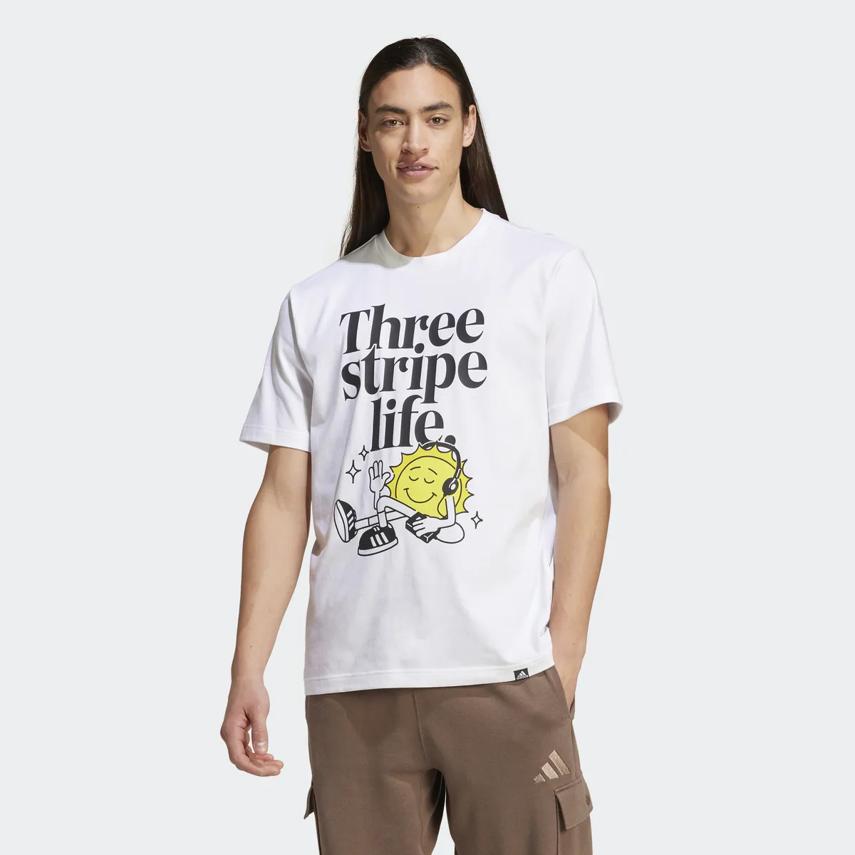 

Футболка Adidas Sportswear "M POSITIVE T", белый