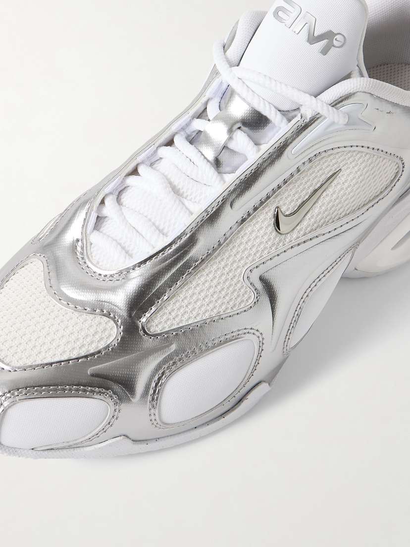 Кроссовки Air Max Muse из металлизированной кожи с сетчатой отделкой Nike, белый — фото 4