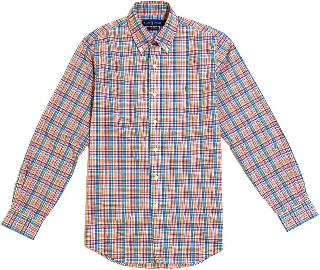 

Polo Ralph Lauren мужская классическая рубашка из стрейч-поплина в клетку, Multicolor