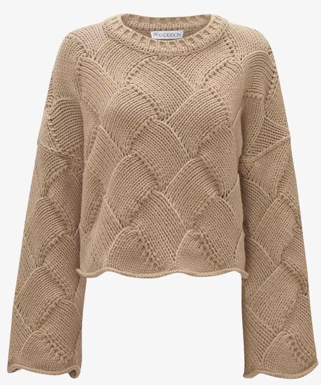 

Укороченный свитер объемной вязки jw anderson J.W.Anderson, мультиколор