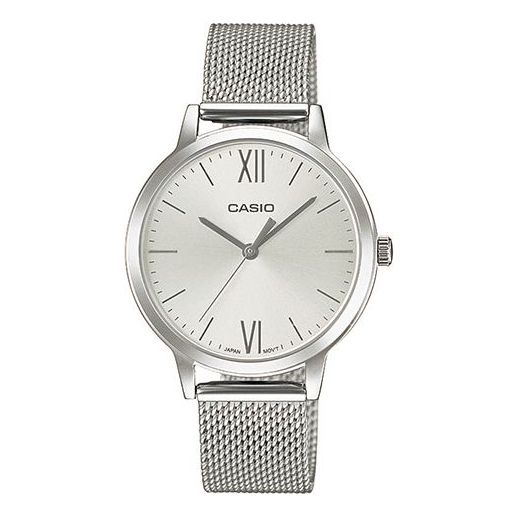 

Часы CASIO Stainless Steel Strap Quartz Waterproof White Analog, белый