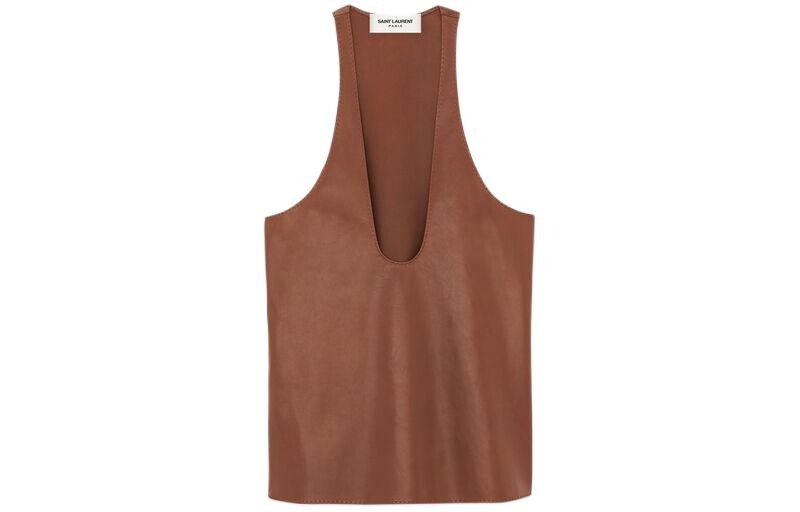 

Жилет женский коричневый Saint Laurent