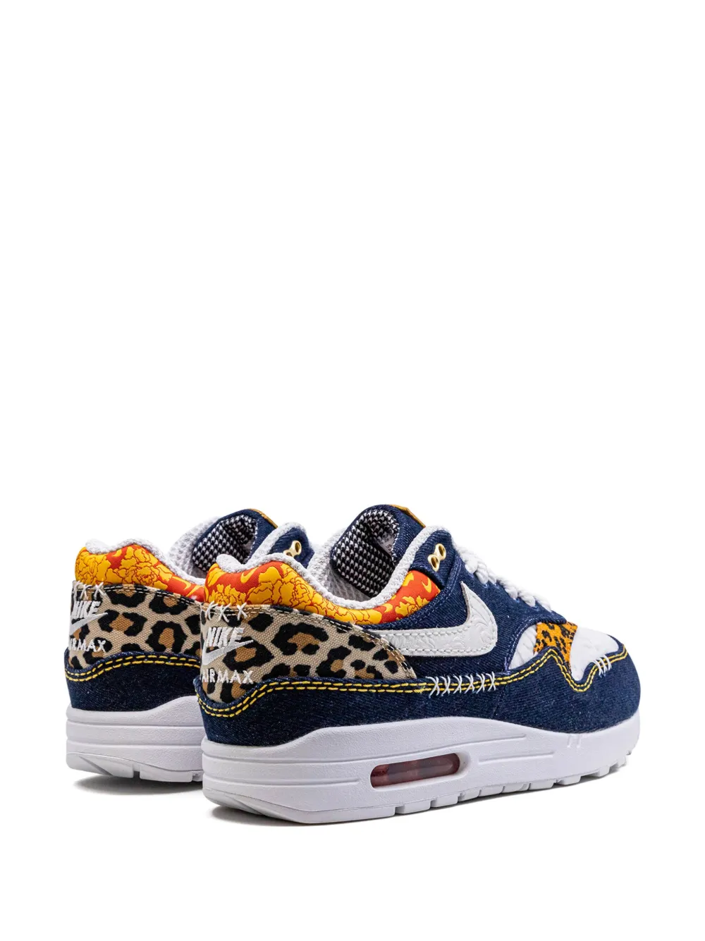 Кроссовки Air Max 1 PRM Denim Leopard Nike, синий — фото 3
