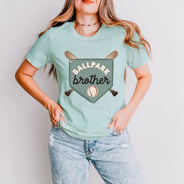 

Футболка с коротким рукавом Ballpark brother Simply Sage Market, Seafoam