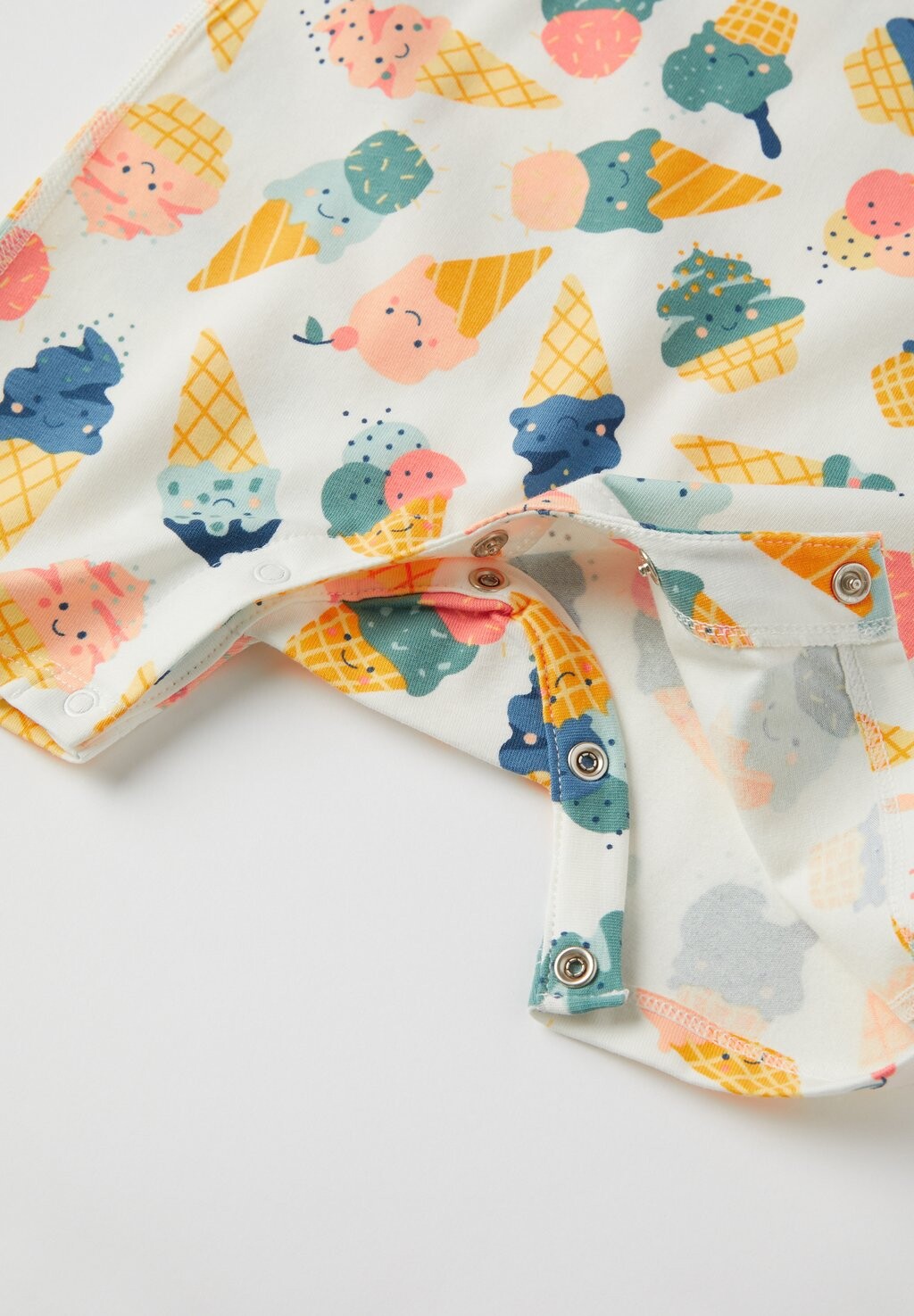 

Комбинезон ICE-CREAM PRINT SHORT SLEEVE Polarn O. Pyret, белый