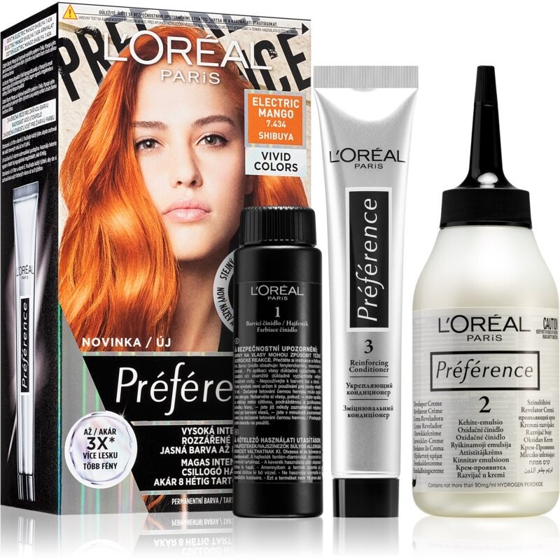 

Краска для волос L'Oreal Paris Préférence Vivids оттенок 7.434 электрическое манго 1 шт L’Oreal Paris