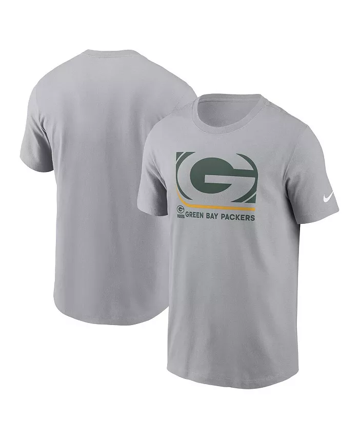 

Мужская серая футболка Green Bay Packers Lockup Essential Nike