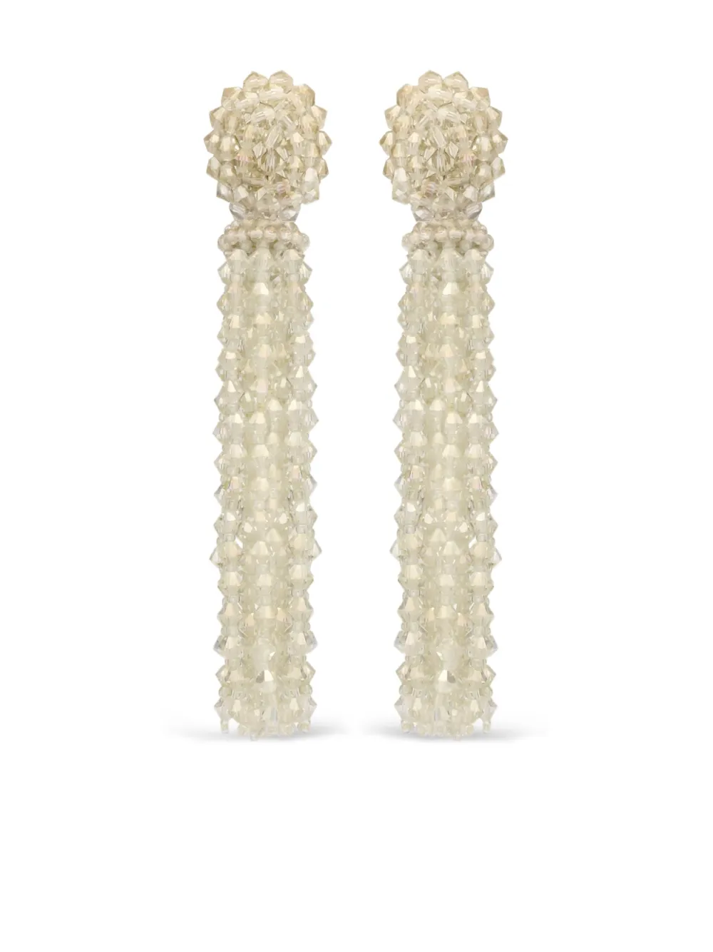 

Серьги-клипсы с бусинами Oscar De La Renta, желтый