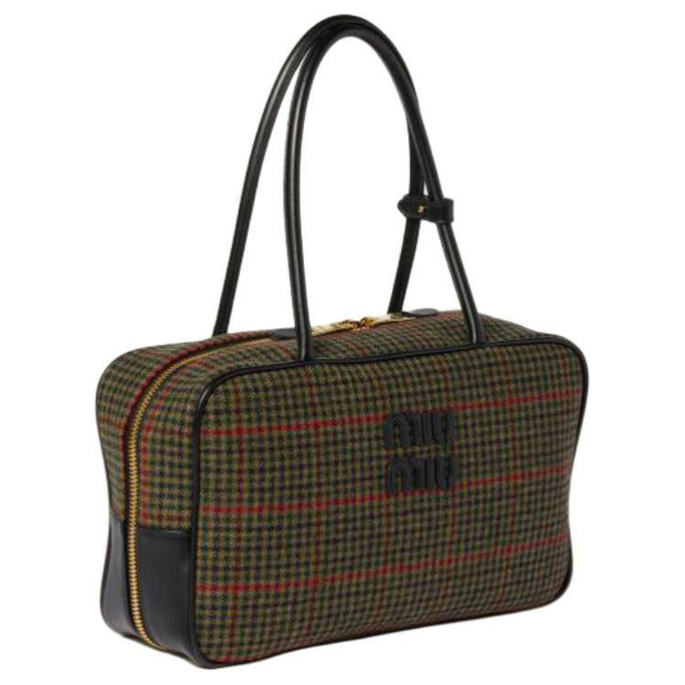 

Сумка Beau Fabric для женщин Grimm Green MIU MIU, Set (Bag+Dust Bag)