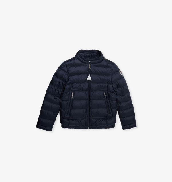 

Куртка-Пуховик с фирменной нашивкой Acorus 4-14 лет Moncler, синий