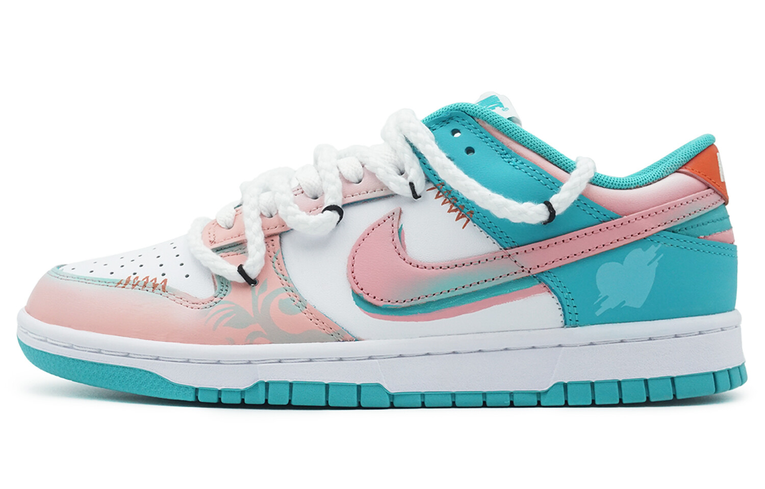 

Кроссовки Nike Dunk Skateboarding Shoes Unisex Low-top Blue/White/Pink, синий/белый/розовый