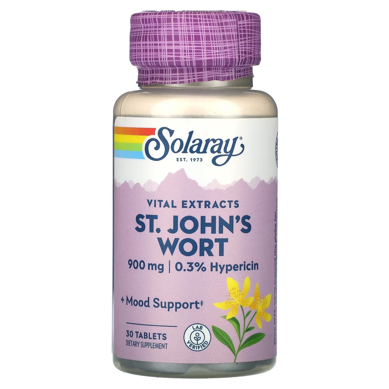 

Зверобой Solaray Vital Extracts, 900 мг, 30 таблеток