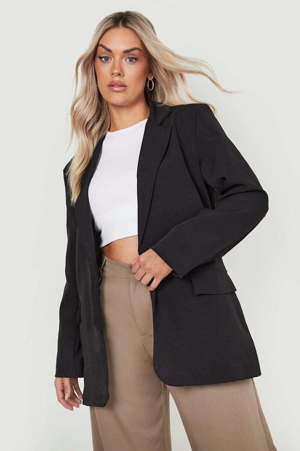 

Плюс большой пиджак для папы boohoo, черный