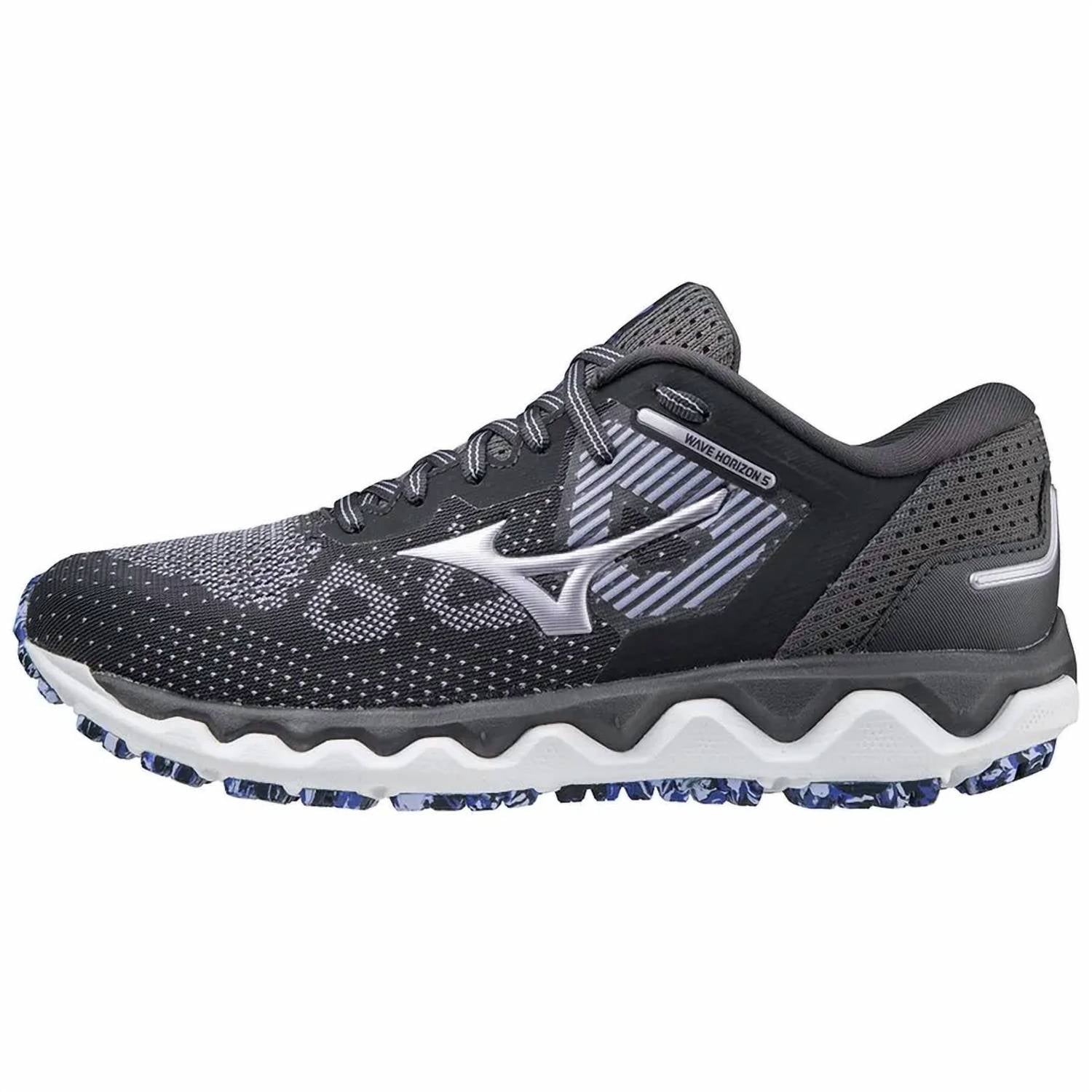 Женские туфли Wave Horizon 5 в цвете белый/черный жемчуг MIZUNO
