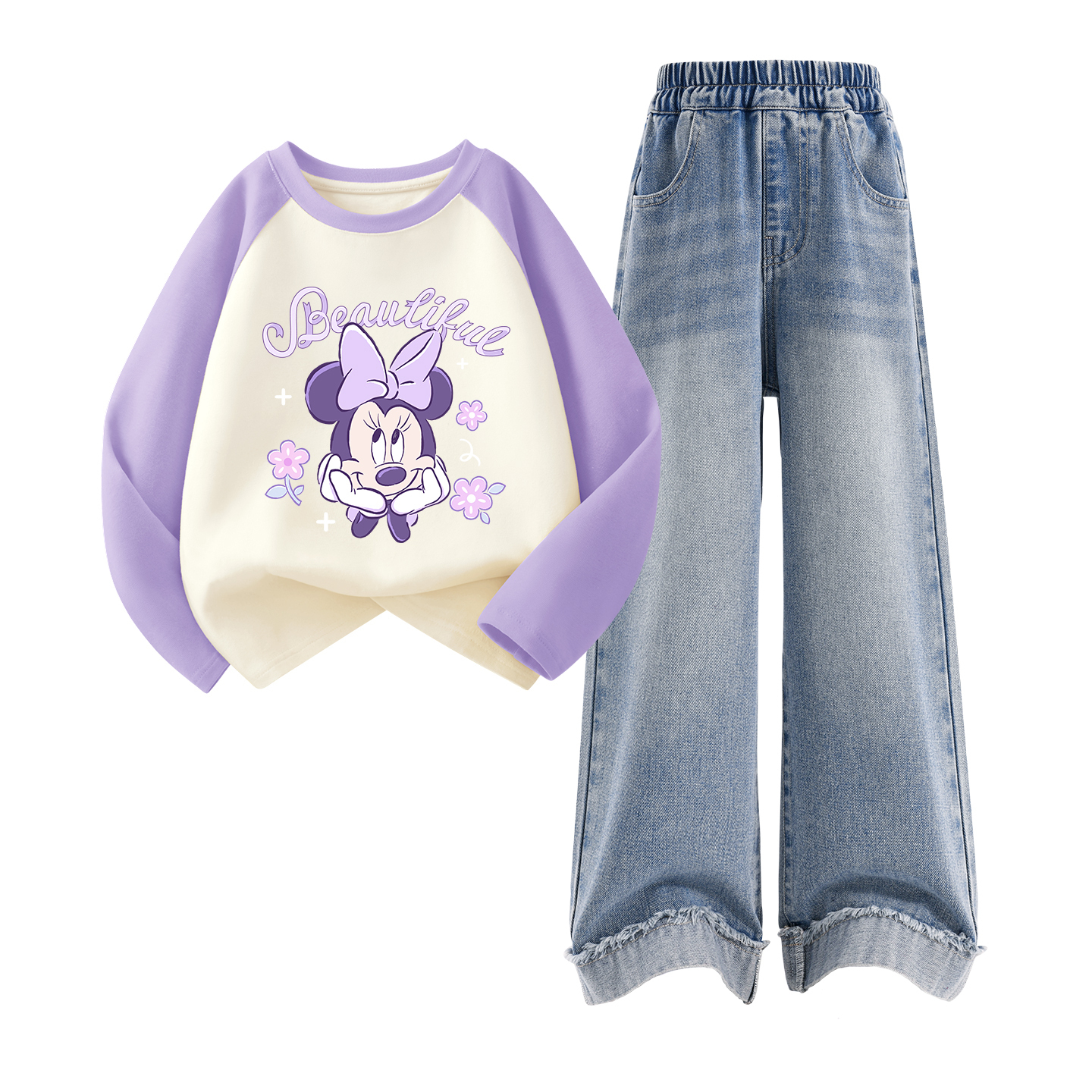 

Детская повседневная спортивная одежда Disney, светло-голубой