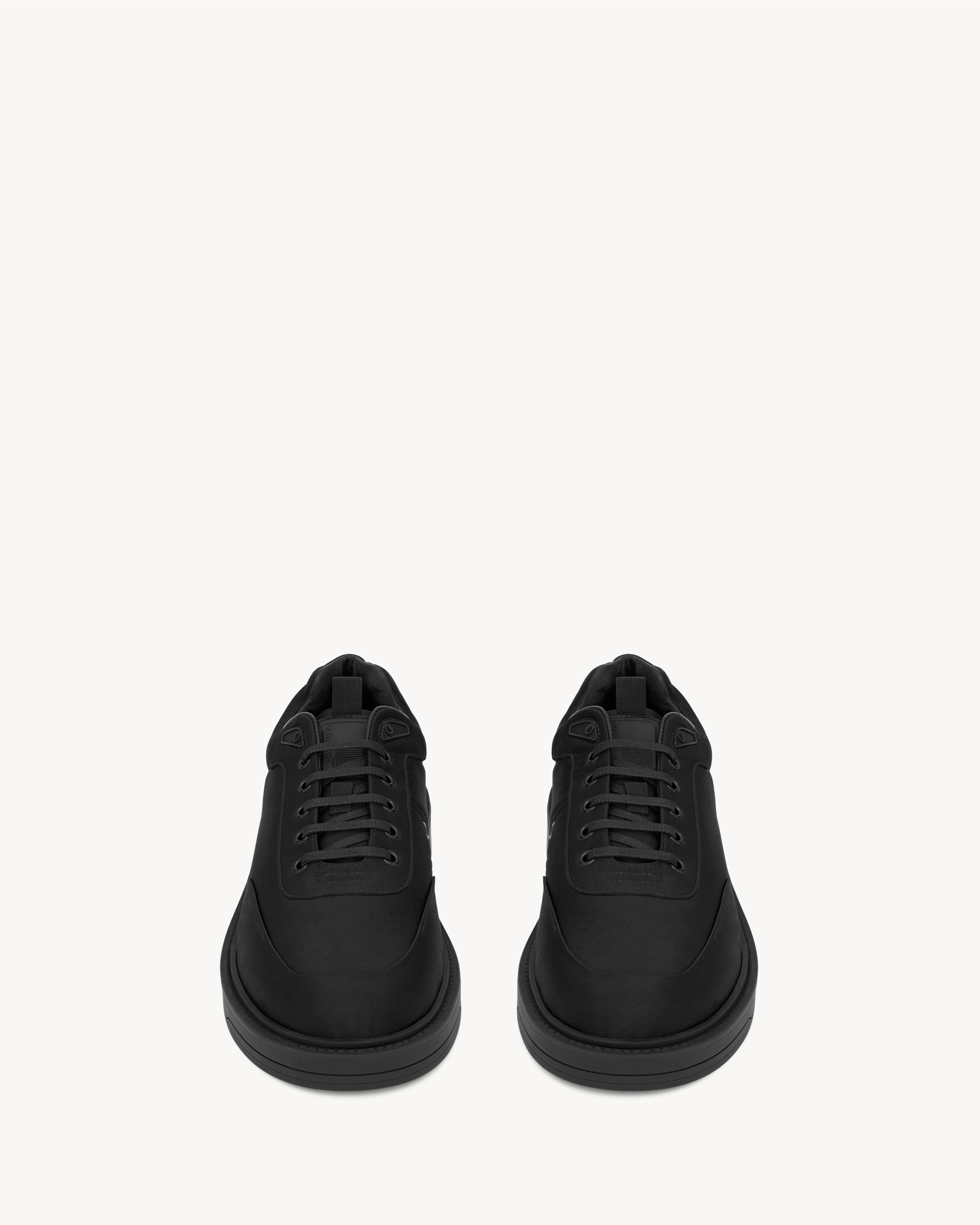 Кеды ALTMAN из сатина SAINT LAURENT, черный — фото 2