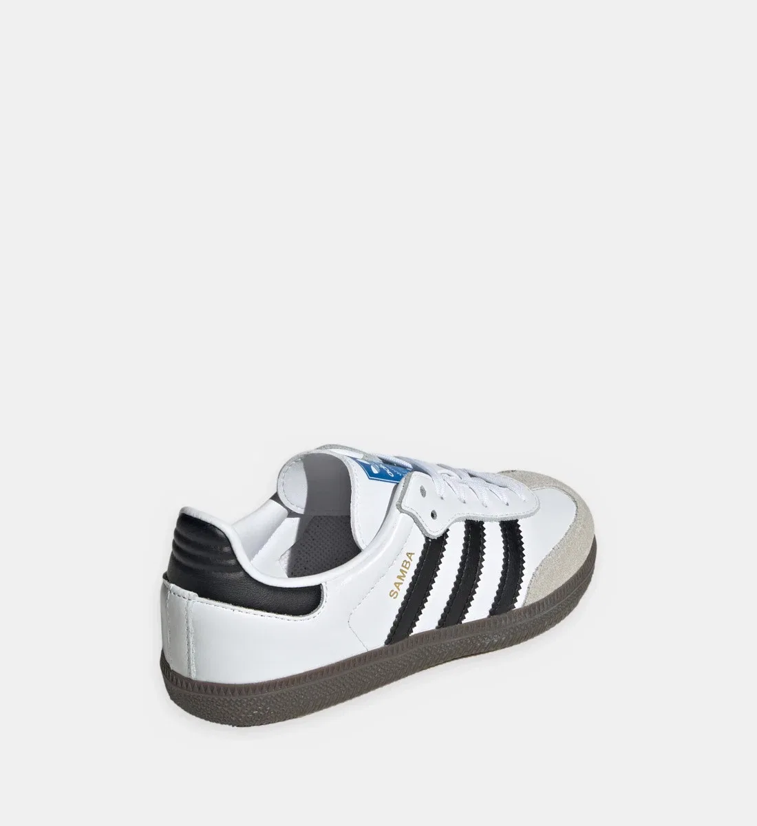 Кожаные низкие кроссовки Samba adidas Originals, белый — фото 3