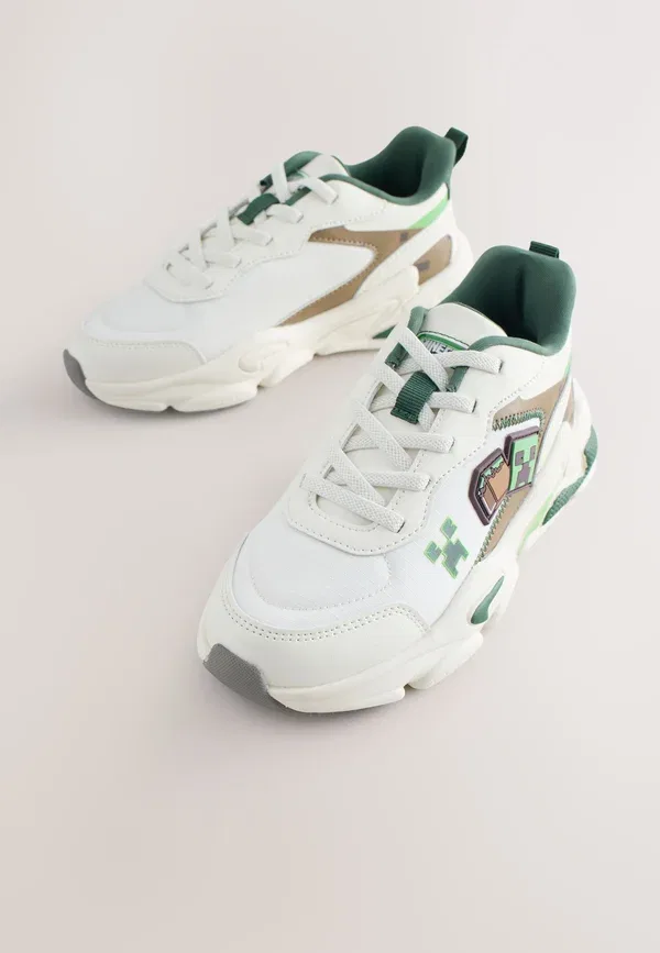 Кроссовки для скейтбординга Regular fit Minecraft elastic skate shoes Next, белый — фото 2